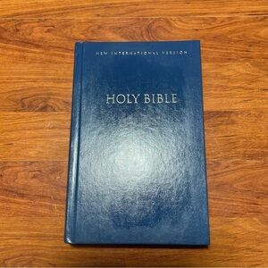 New International Version Holy Bible Large Print By‎ Zondervan Hardcover Blue